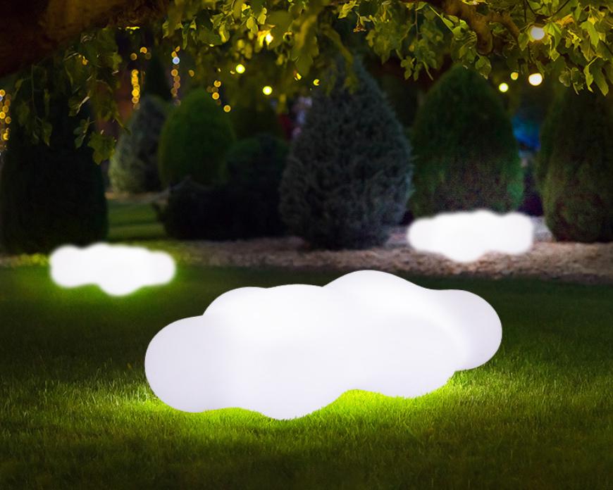 Outdoor glowing cloud light