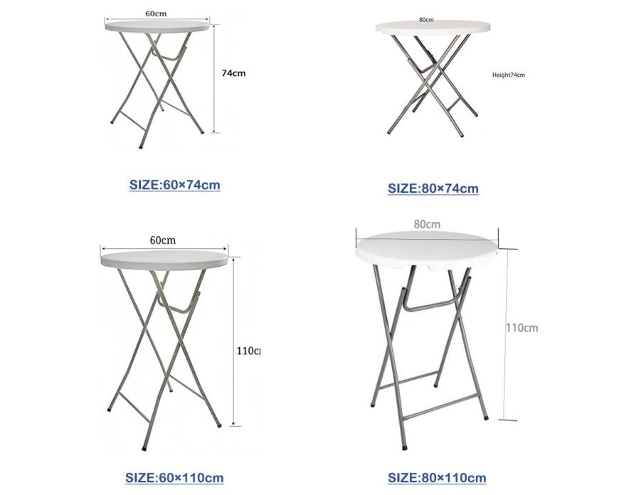 Foldable LED cocktail table modular