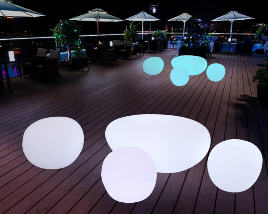 Outdoor LED stone lamp