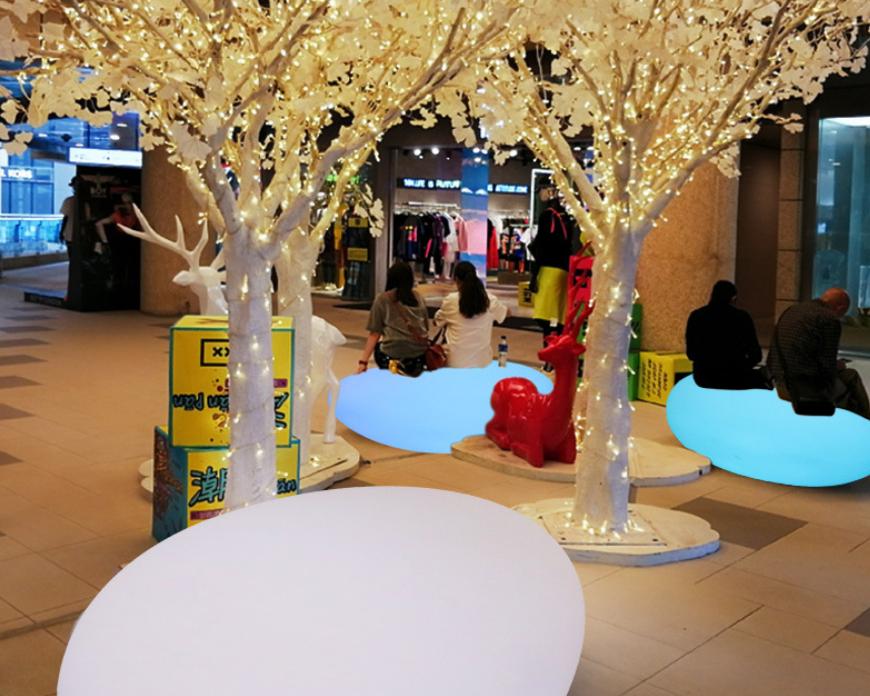 Outdoor LED stone lamp