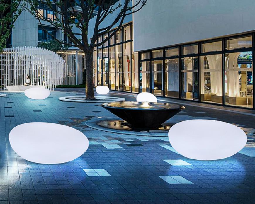 Outdoor LED stone lamp