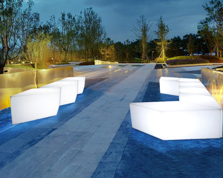 LED RECTANGULAR stool