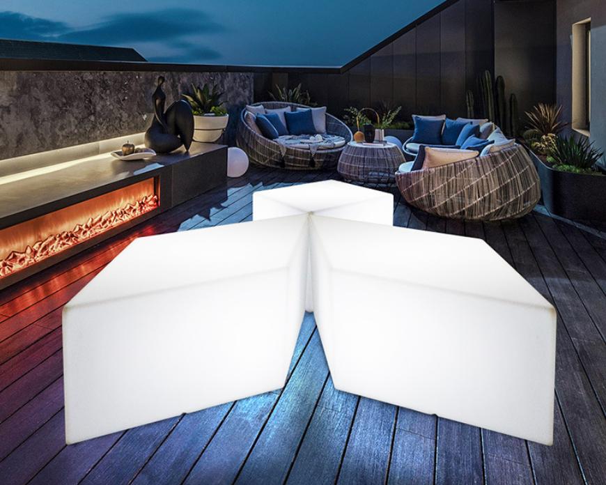 LED RECTANGULAR stool
