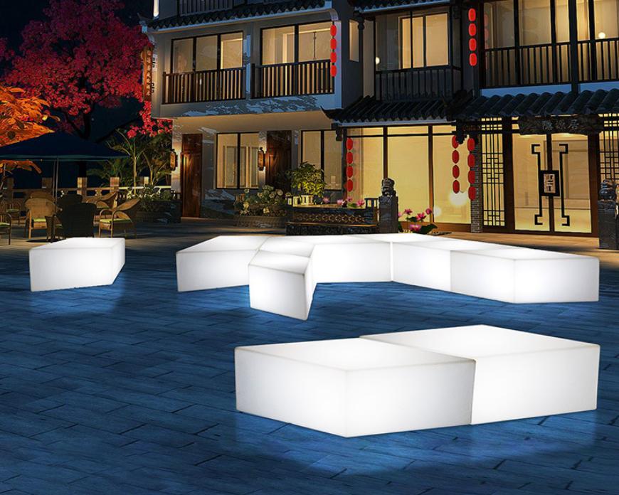 LED RECTANGULAR stool